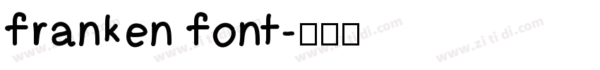 franken font字体转换
